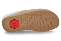 Damen Fitflop Zehentrenner HX2 FINO CRYSTAL-CHAIN LEATHER TOE-POST- urban wihte/weiss