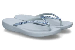 Damen Fitflop Zehentrenner IQUSHION MULTI-CRYSTAL ERGOMOMIC- quiet blue/blau