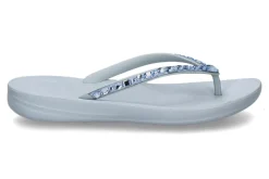 Damen Fitflop Zehentrenner IQUSHION MULTI-CRYSTAL ERGOMOMIC- quiet blue/blau