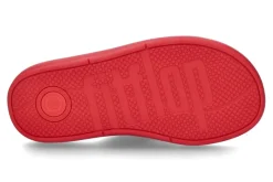 Damen Fitflop Zehentrenner IQUSHION D-LUXE PADDED LEATHER TOE-POST- red/rot