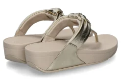 Damen Fitflop Zehentrenner TOE POST leather platino