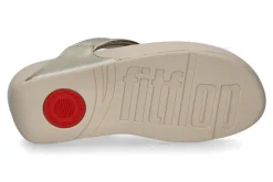Damen Fitflop Zehentrenner TOE POST leather platino