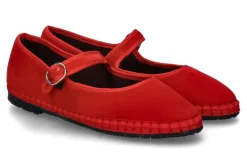 Damen Flabelus Riemenballerina MELLARK SAMT- rot