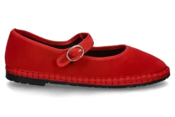 Damen Flabelus Riemenballerina MELLARK SAMT- rot
