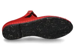 Damen Flabelus Riemenballerina MELLARK SAMT- rot