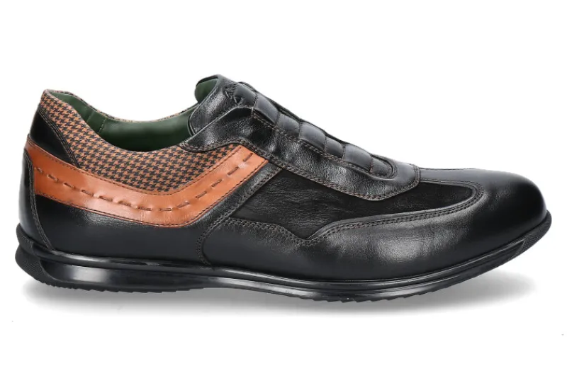 Herren Galizio Torresi Herren- Sneaker FOULARD NERO NABUK MUSTA MARRONE