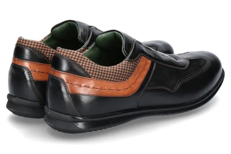 Herren Galizio Torresi Herren- Sneaker FOULARD NERO NABUK MUSTA MARRONE