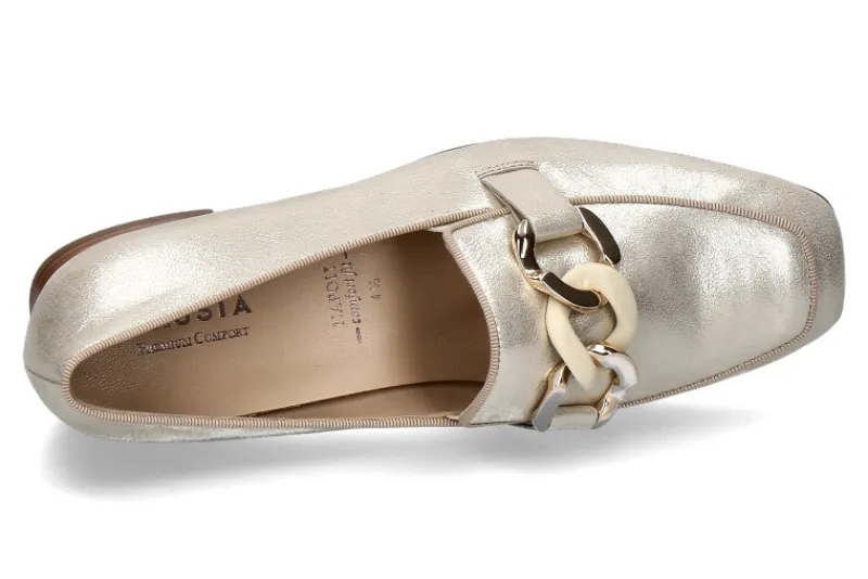 Damen Hassia Loafer NAPOLI H-WEITE GLOSS- platin