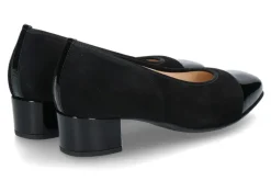 Damen Hassia Pumps EVELYN SAMTKID LEDER- schwarz