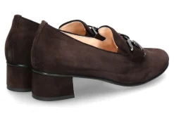 Damen Hassia Pumps SIENA H-WEITE SAMTZIEGE DARKBROWN  | 244300003.2