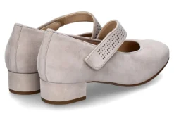 Damen Hassia Riemenpumps CORDOBA SAMTKID LEDER- porzella