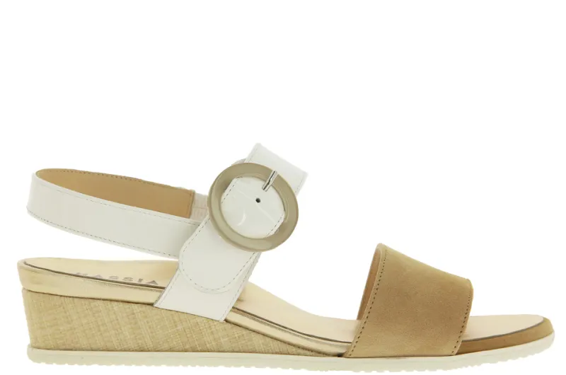 Damen Hassia Sandale GARDA H VARIO DORELACK WHITE CREAM