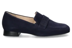 Damen Hassia Slipper NAPOLI H-WEITE samtziege blau