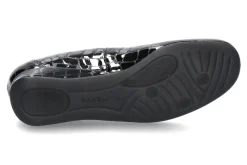 Damen Hassia Slipper PETRA CROCOLACK SCHWARZ (40½)