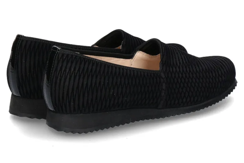 Damen Hassia Slipper PIACENZA WEITE-G STRETCHDELUX SCHWARZ (40)