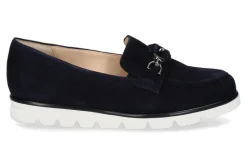 Damen Hassia Slipper PISA Samtziege dunkelblau