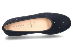 Damen Hassia Slipper SANREMO H-WEITE STRETCH OCEAN SWAROVSKI (38½)