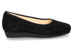 Damen Hassia Slipper SANREMO SAMTZIEGE SCHWARZ (35)