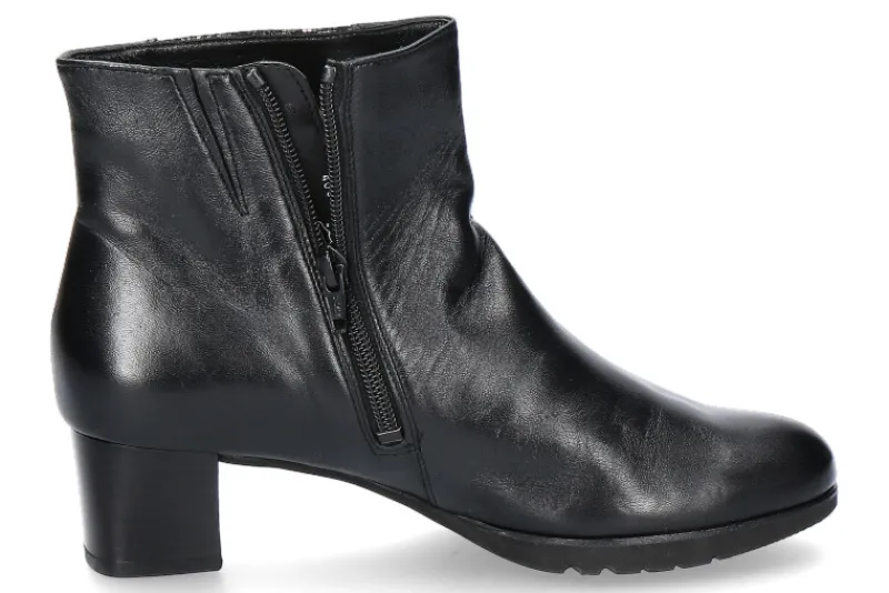 Damen Hassia Stiefelette SEVILLA WEITE-G NAPPALUX BLACK ANTRACIT (42½)