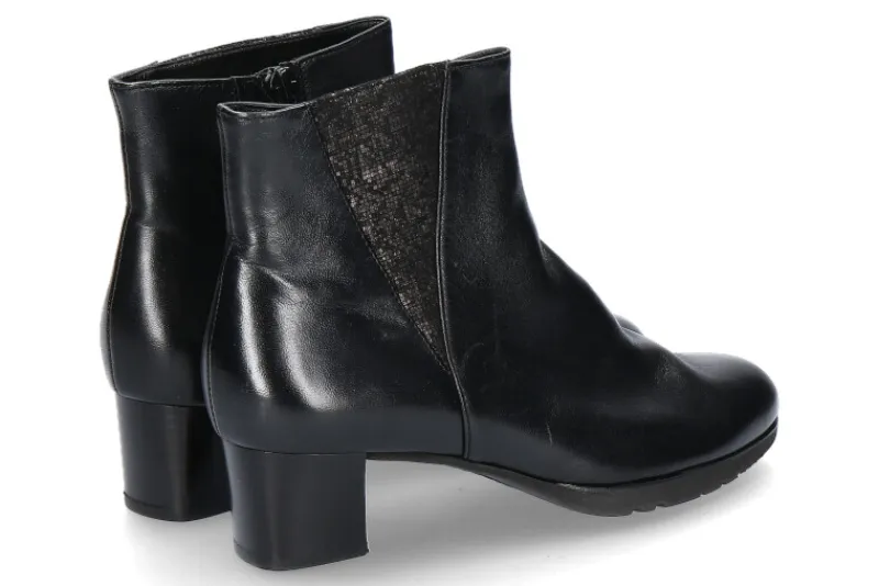Damen Hassia Stiefelette SEVILLA WEITE-G NAPPALUX BLACK ANTRACIT (42½)