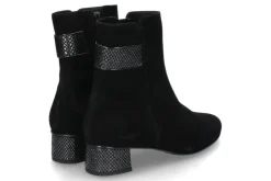 Damen Hassia Stiefelette SIENA SAMTKID-LEDER- schwarz/multi