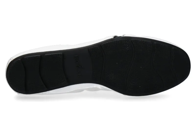 Damen Hogan Ballerina NAPPA ARGENTO BIANCO (42)