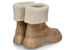 Damen Hogan Boots gefüttert H619 CREMA BISCOTTO