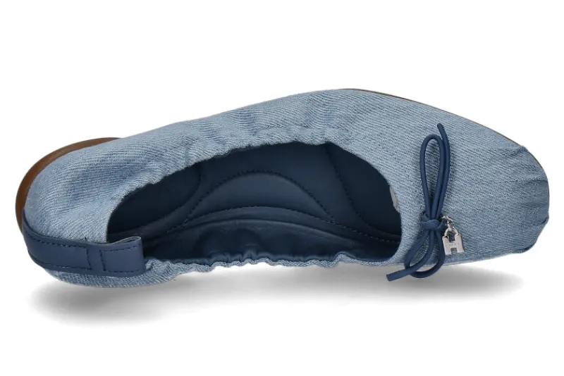 Damen Hogan Damen- Ballerina TESSUTO ACCESSORIO- jeansblau
