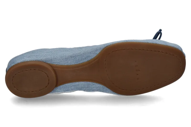 Damen Hogan Damen- Ballerina TESSUTO ACCESSORIO- jeansblau