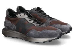 Herren Hogan Sneaker H601 ALLACCIATO ANTHRAZIT BROWN
