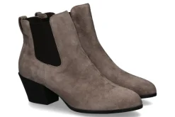 Damen Hogan Stiefelette BOOTIE CAMOSCIO STONE (39)