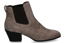 Damen Hogan Stiefelette BOOTIE CAMOSCIO STONE (39)