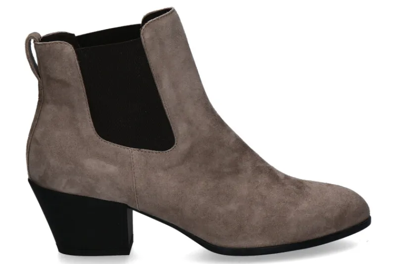 Damen Hogan Stiefelette BOOTIE CAMOSCIO STONE (39)