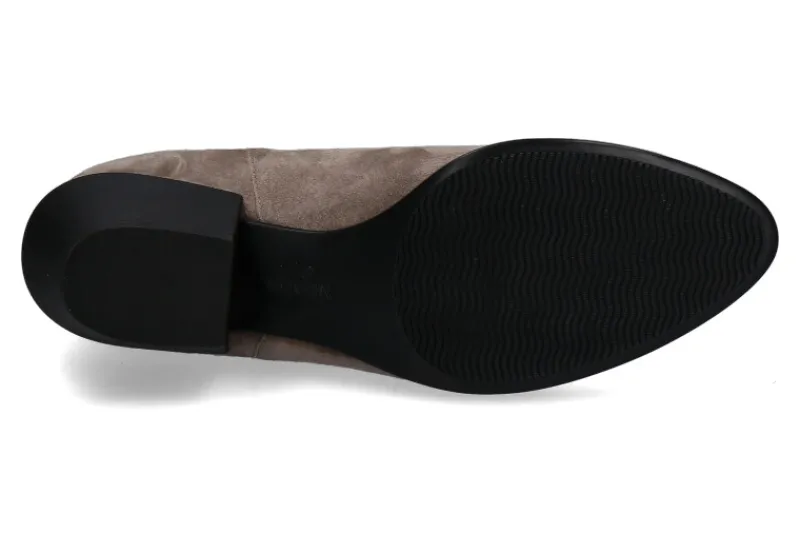 Damen Hogan Stiefelette BOOTIE CAMOSCIO STONE (39)