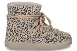 Damen Inuikii Boots gefüttert CLASSIC LEO -beige