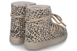 Damen Inuikii Boots gefüttert CLASSIC LEO -beige