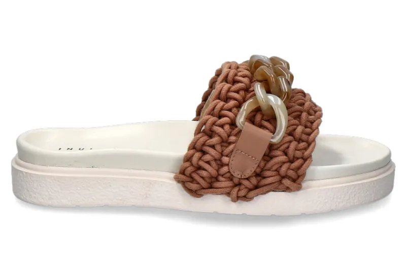 Damen Inuikii Pantolette WOVEN CHAIN CARAMEL