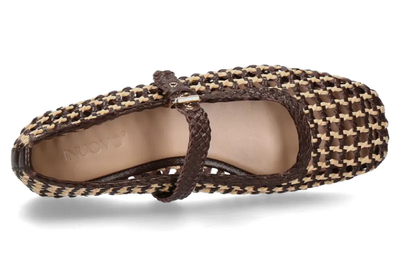 Damen Inuovo Ballerina GOAT- chocolate/braun