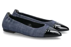 Damen Kennel und Schmenger Kennel & Schmenger Ballerina GRETA SOFTLACK/DENIM- schwarz/ indigo blau