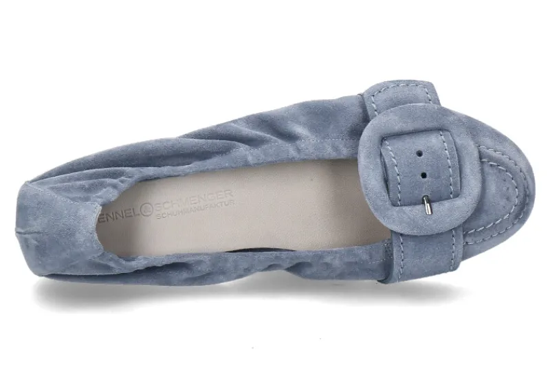 Damen Kennel und Schmenger Ballerina MALU SUEDE- cielo/blau