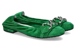 Damen Kennel und Schmenger Ballerina MALU SAMTZIEGE LEAF SILVER