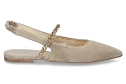 Damen Kennel und Schmenger Sling- Ballerina GRETA SUEDE- linen/beige