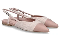 Damen Kennel und Schmenger Sling- Ballerina GRETA NAPPA TWEED- rosa/nude