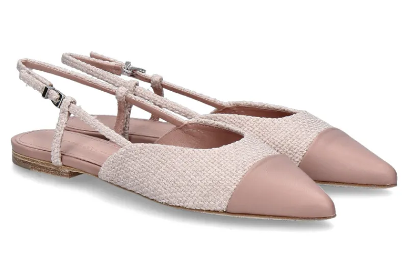Damen Kennel und Schmenger Sling- Ballerina GRETA NAPPA TWEED- rosa/nude