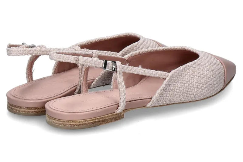 Damen Kennel und Schmenger Sling- Ballerina GRETA NAPPA TWEED- rosa/nude