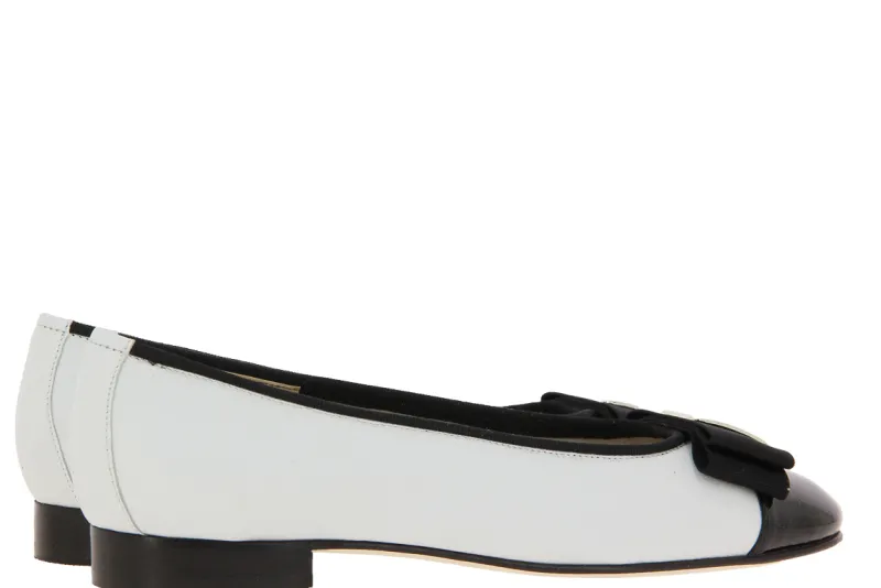 Damen Lorbac Ballerina MEFY NAPPA BIANCO NERO