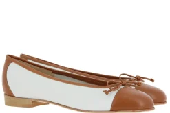 Damen Lorbac Ballerina MOLLY BIANCO COGNAC