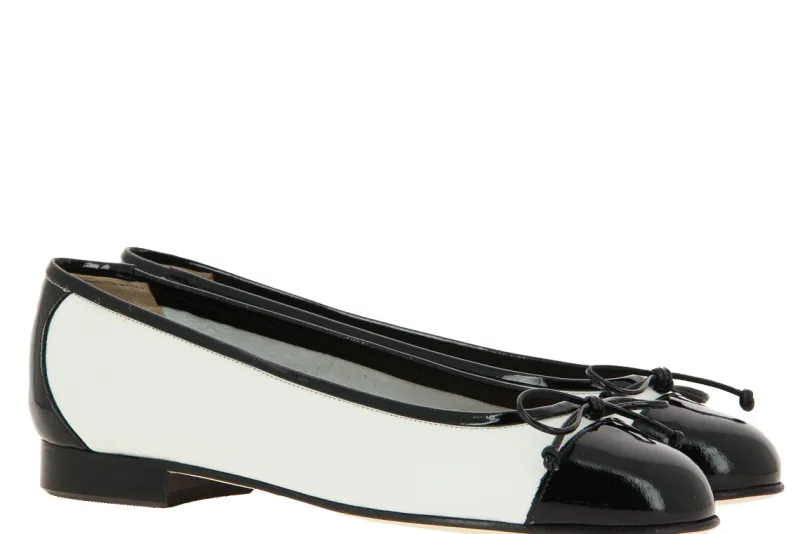 Damen Lorbac Ballerina MOLLY NERO BIANCO
