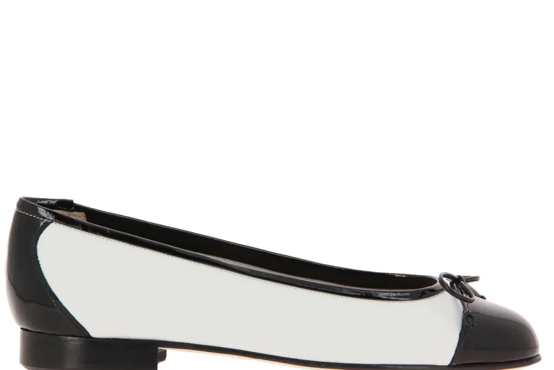 Damen Lorbac Ballerina MOLLY NERO BIANCO