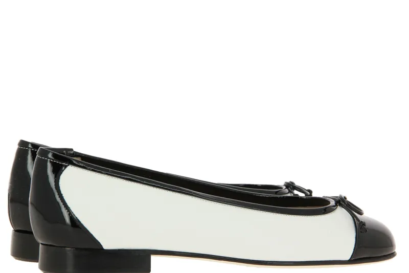 Damen Lorbac Ballerina MOLLY NERO BIANCO